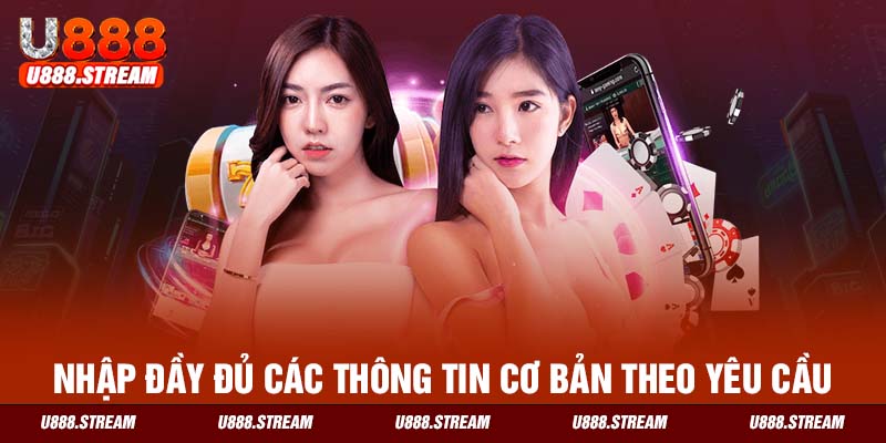 Cung cấp thông tin đăng ký đại lý U888